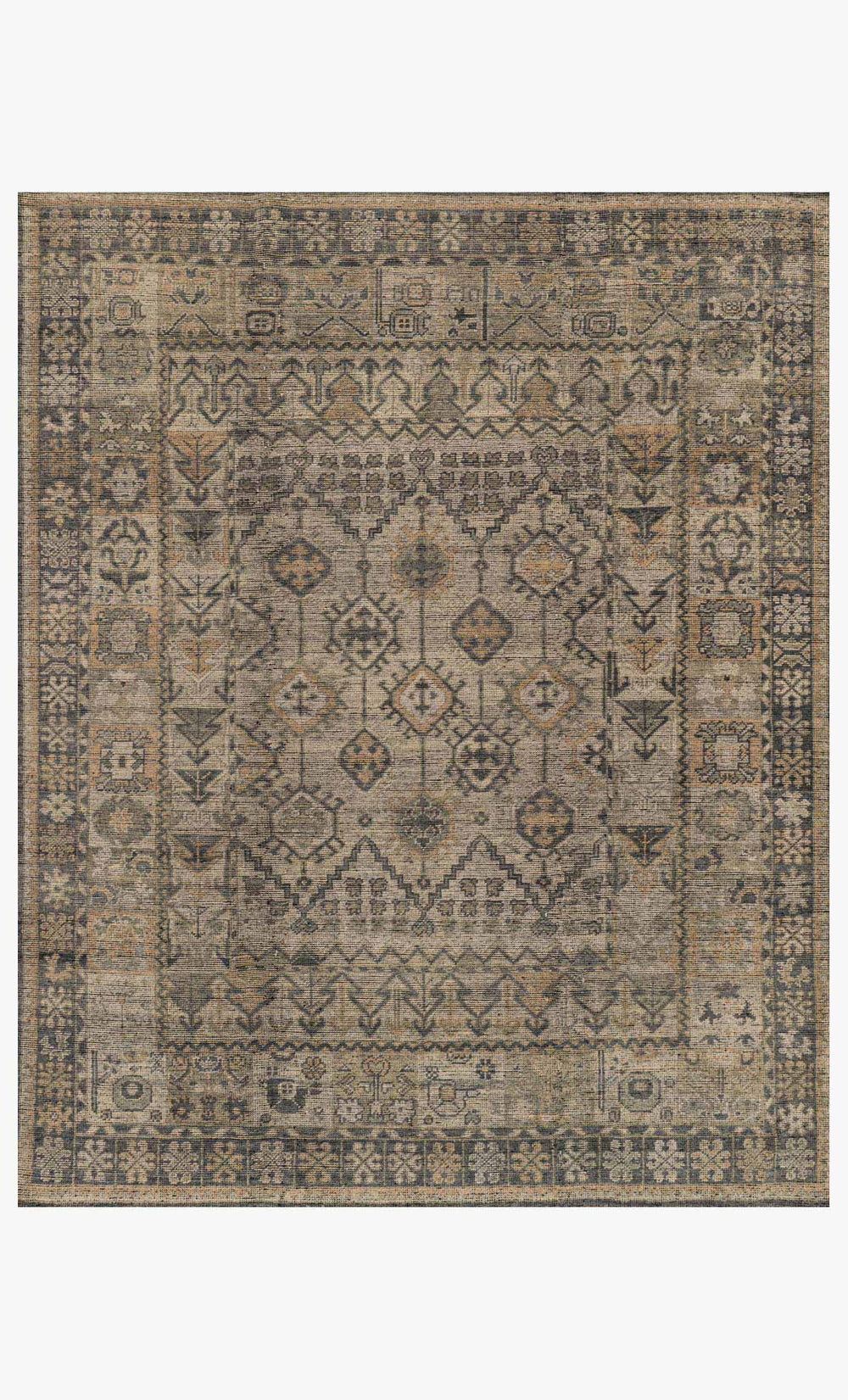 Loloi Heirloom Hq-06 Bone / Charcoal area rug