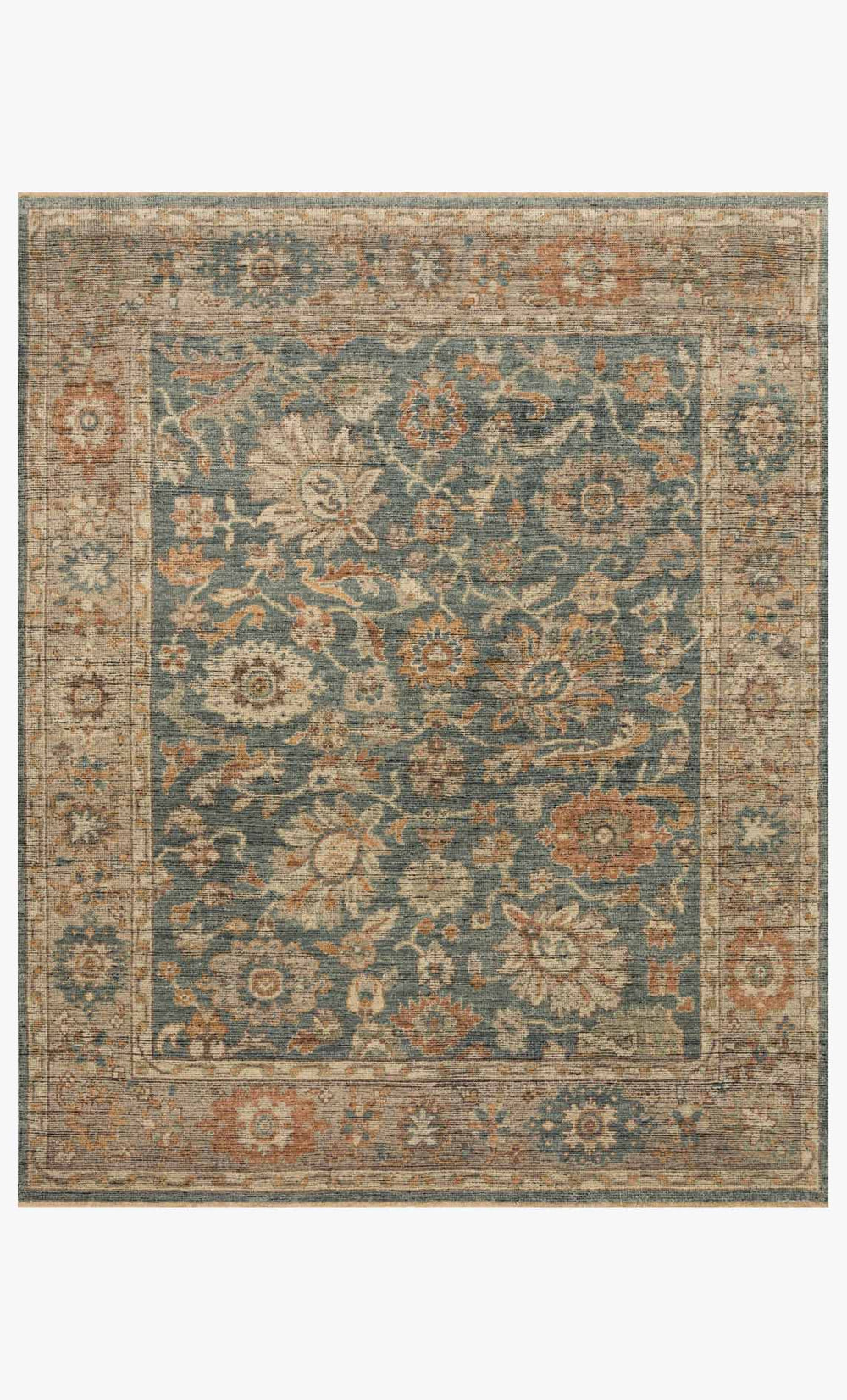 Loloi Heirloom Hq-07 Blue / Beige area rug