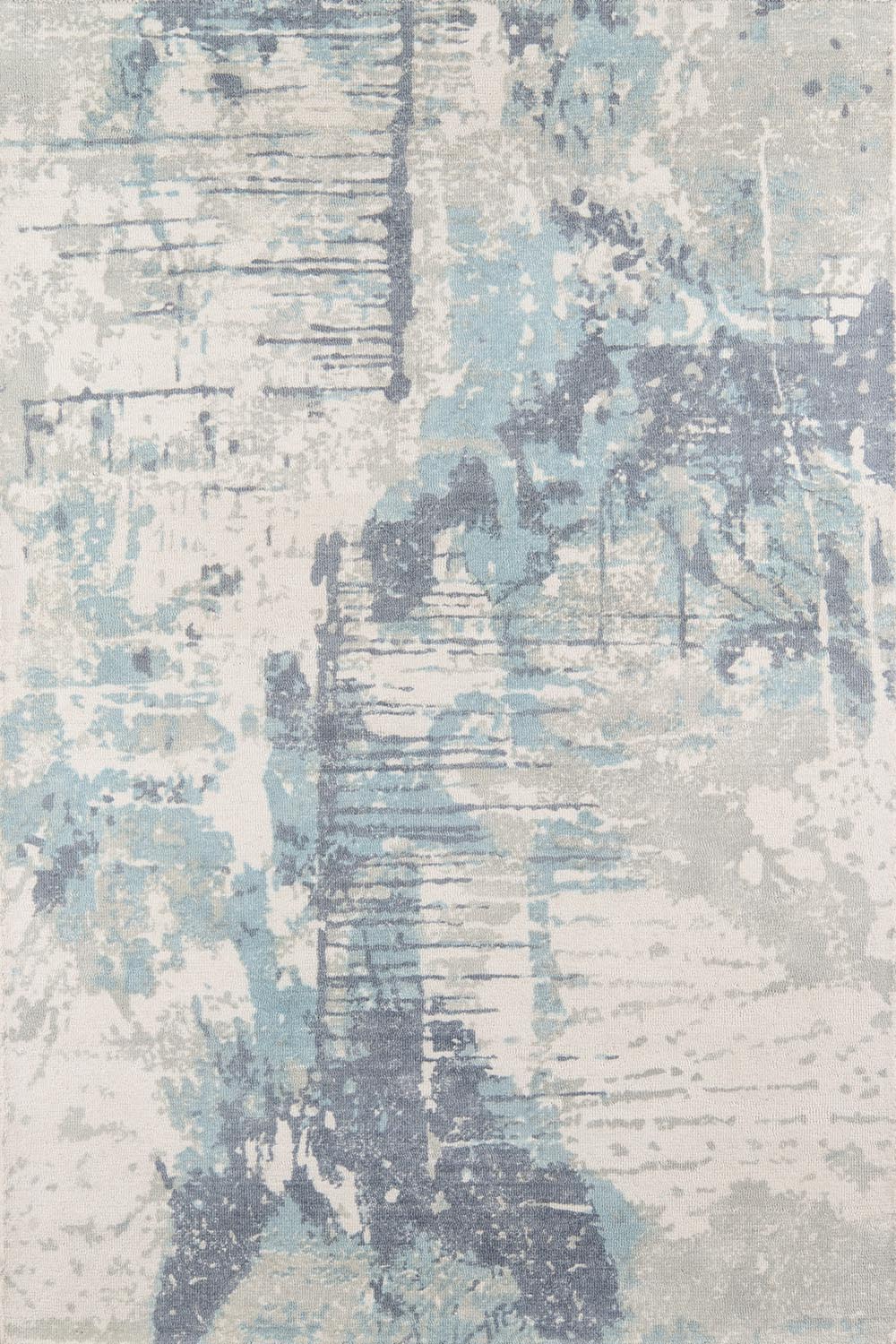 Momeni Illusions Blue Area Rug