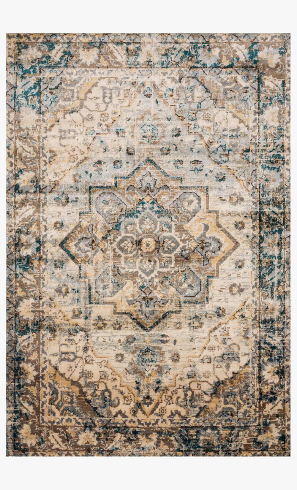 Loloi Isadora Isa-02 Oatmeal / Bark area rug