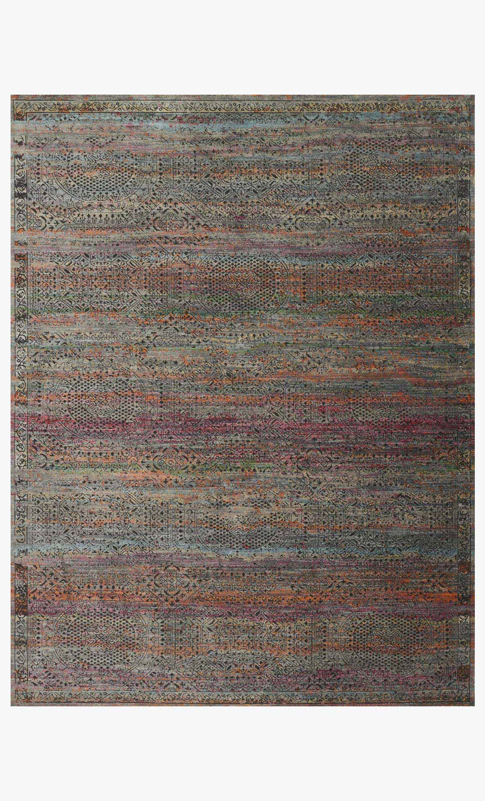 Loloi Javari Jv-02 Charcoal / Sunset area rug