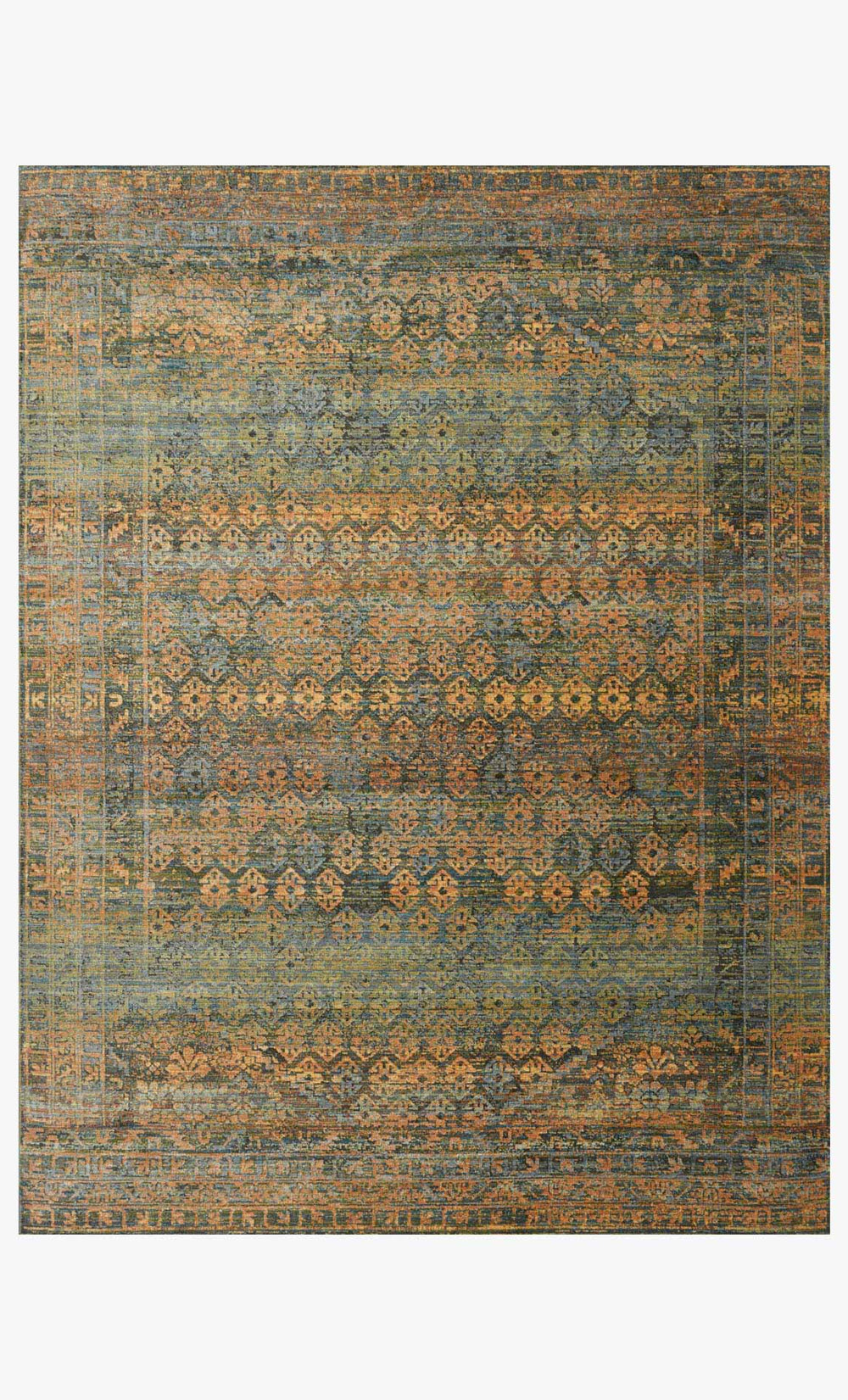 Loloi Javari Jv-03 Lagoon / Fiesta area rug