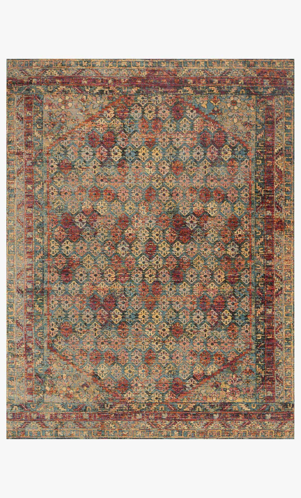 Loloi Javari Jv-03 Slate / Berry area rug