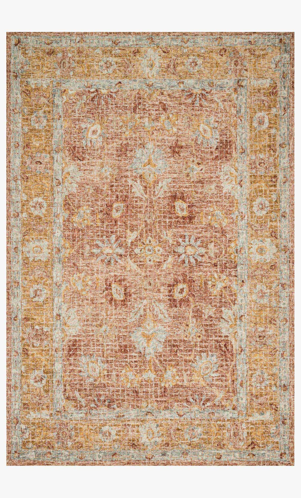 Loloi Julian Ji-04 Terracotta / Gold area rug