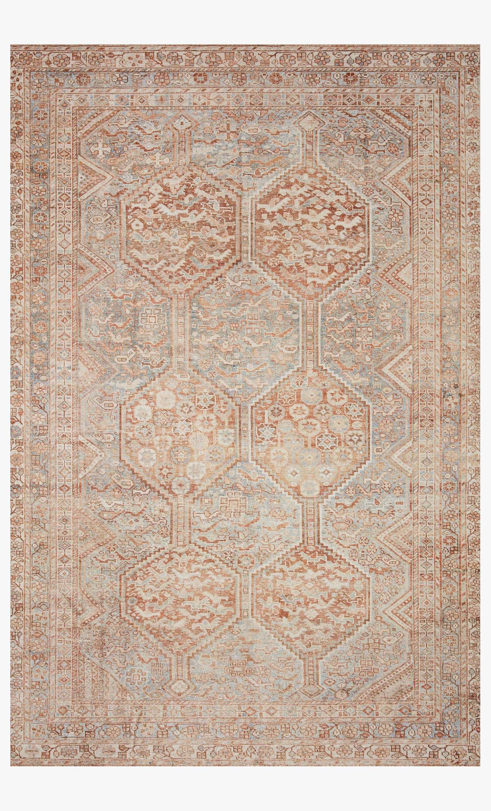 Loloi Jules Jul-04 Cj Tangerine / Mist area rug