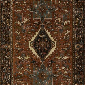 Momeni Karajeh Red Area Rug