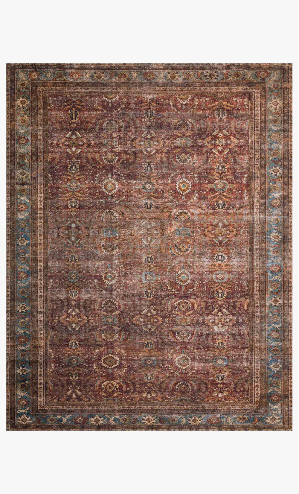 Loloi Layla Lay-01 Brick / Blue area rug