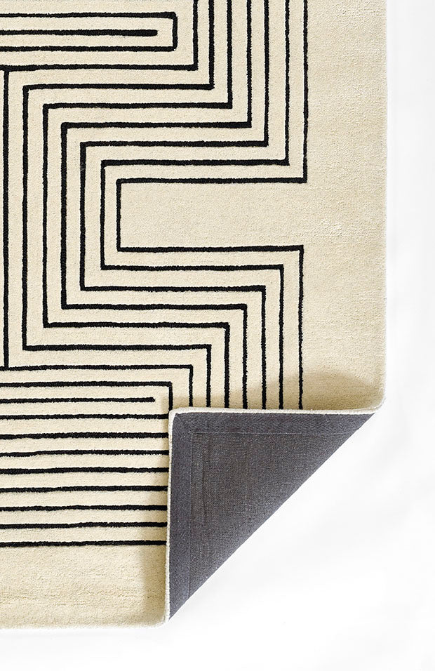 Momeni Simba White Area Rug
