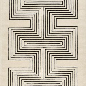 Momeni Simba White Area Rug
