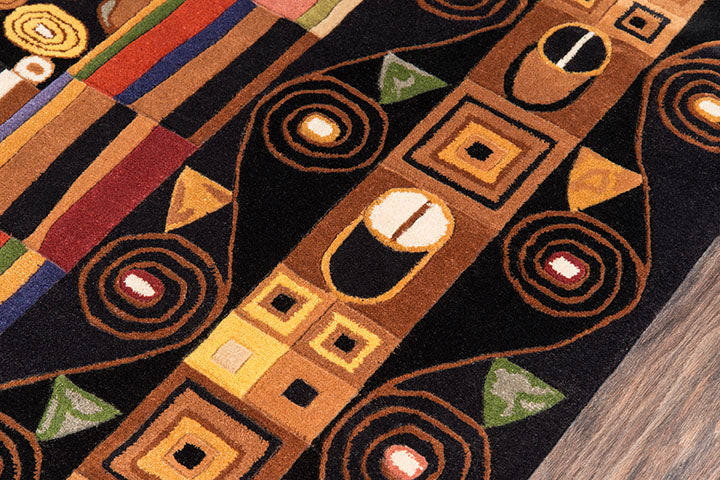 Momeni New Wave Black Area Rug
