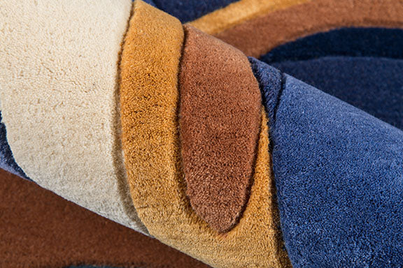 Momeni New Wave Blue Area Rug