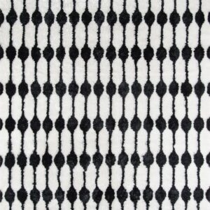 Novogratz Retro Stockings Black Area Rug