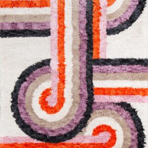 Novogratz Retro Turnstyle Lavender Area Rug