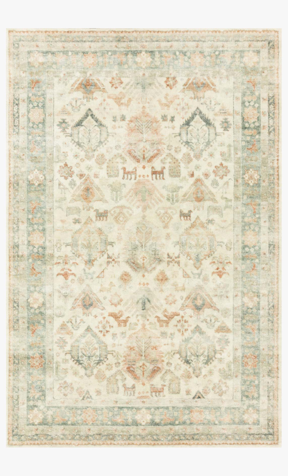 Loloi Rosette Ros-01 Beige / Multi area rug
