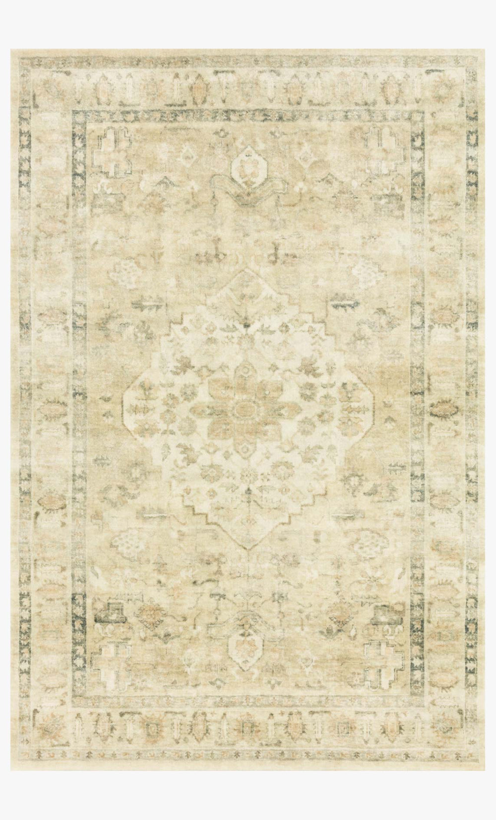 Loloi Rosette Ros-05 Sand / Ivory area rug