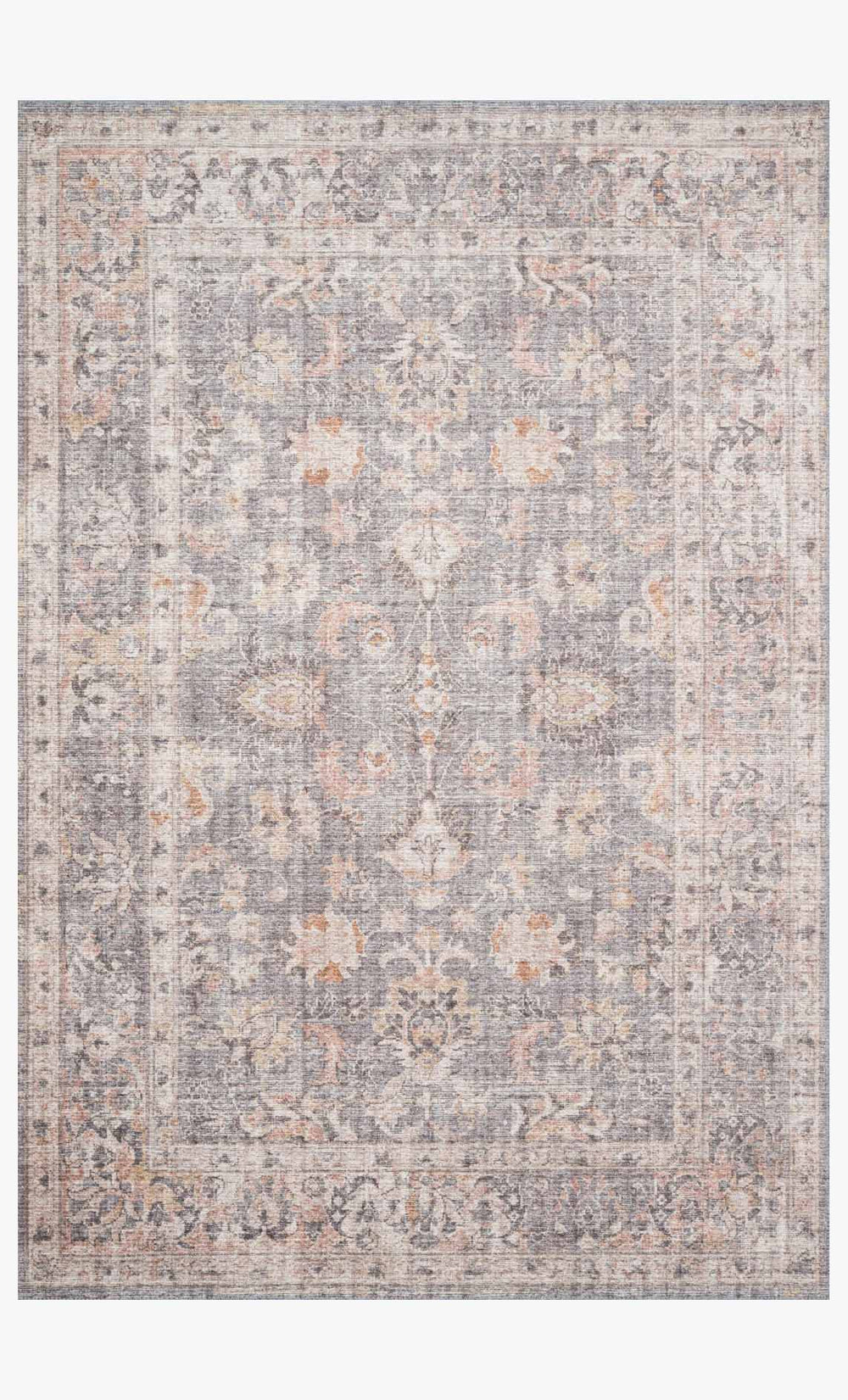 Loloi Skye Sky-01 Grey / Apricot area rug