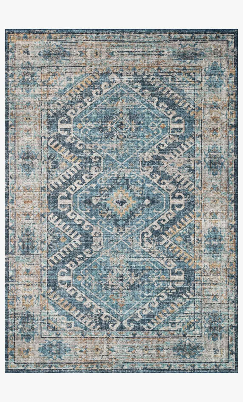 Loloi Skye Sky-03 Denim / Natural area rug
