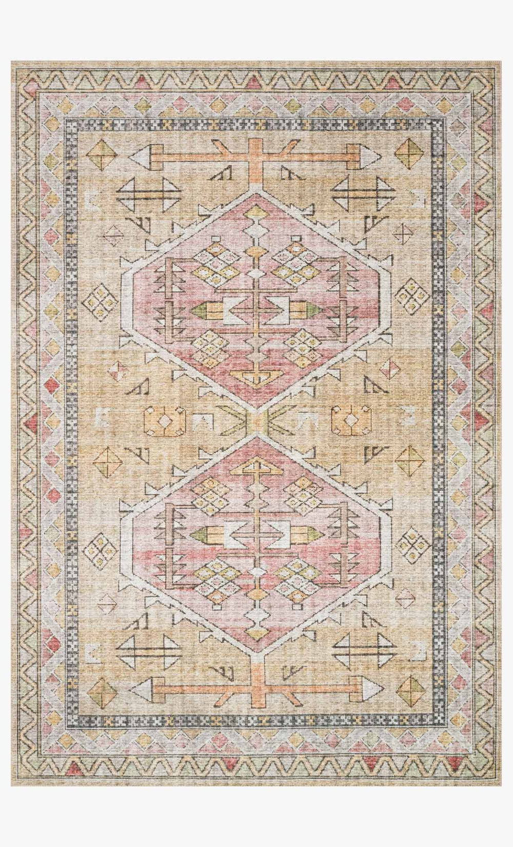 Loloi Skye Sky-04 Gold / Blush area rug