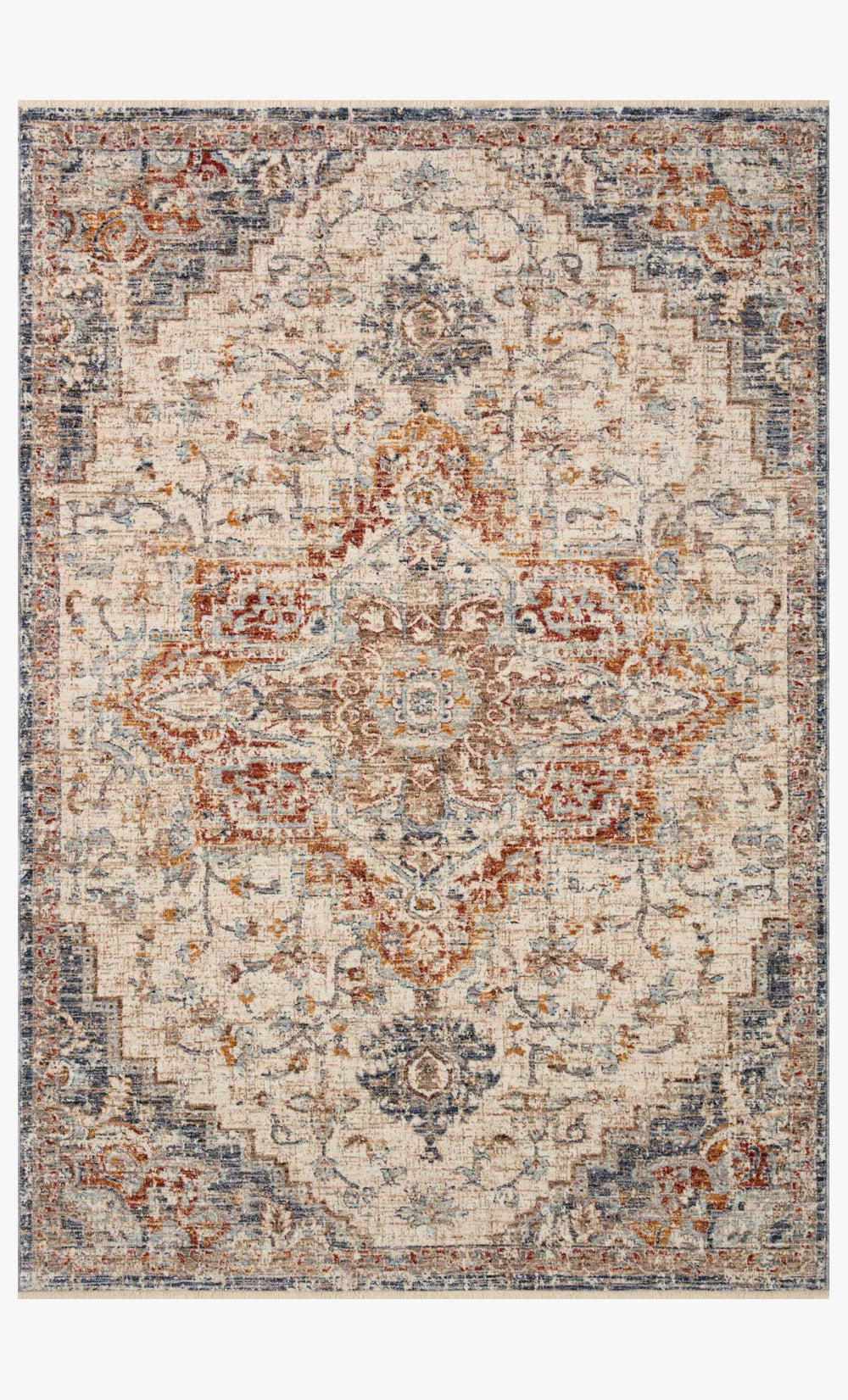 Loloi Sorrento Sor-05 Ivory / Fiesta area rug