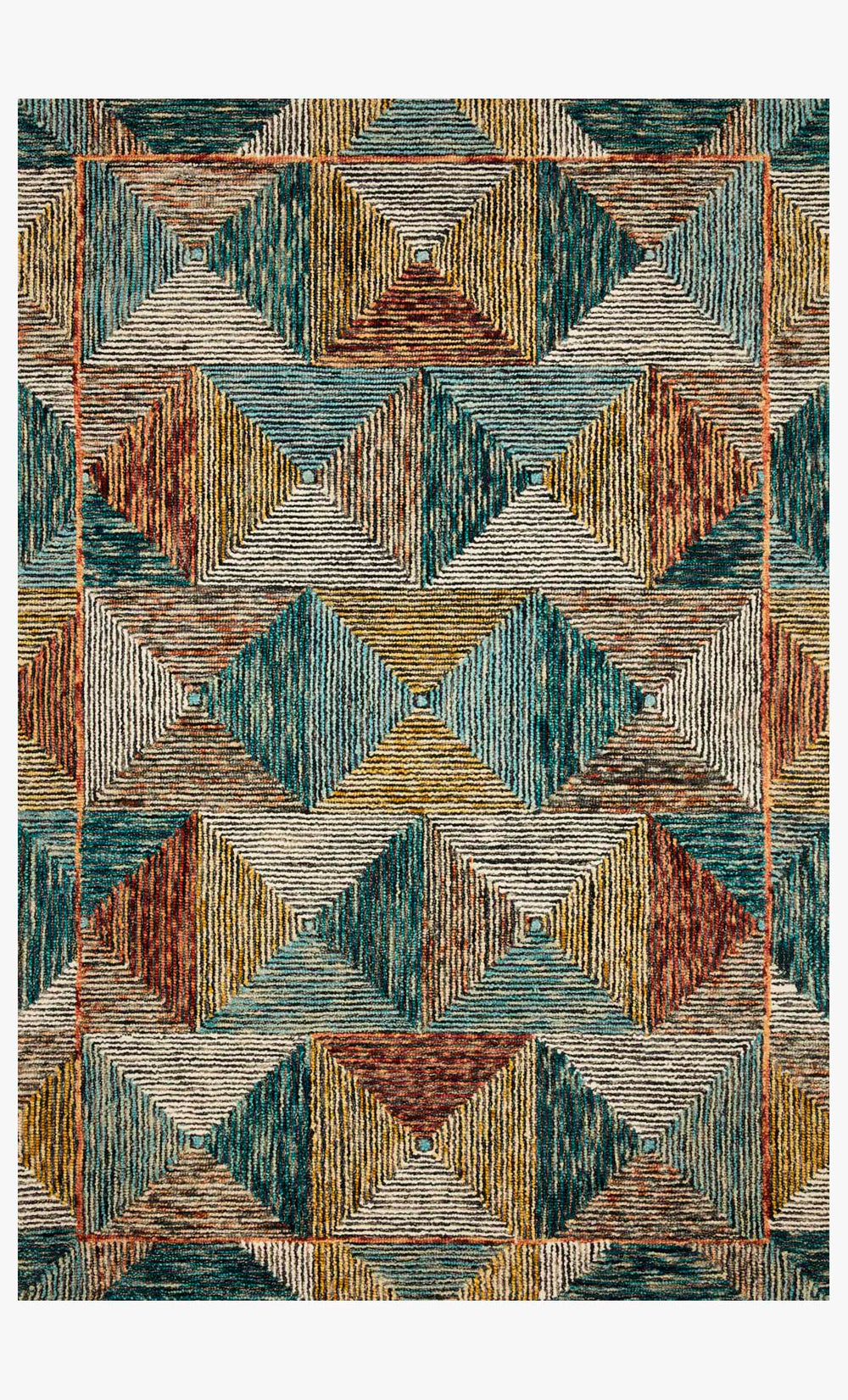 Loloi Spectrum Spe-01 Lagoon / Spice area rug