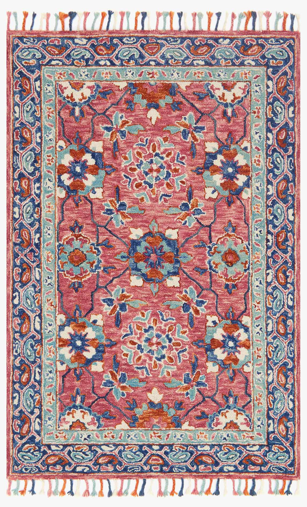 Loloi Zharah Zr-03 Rose / Denim area rug