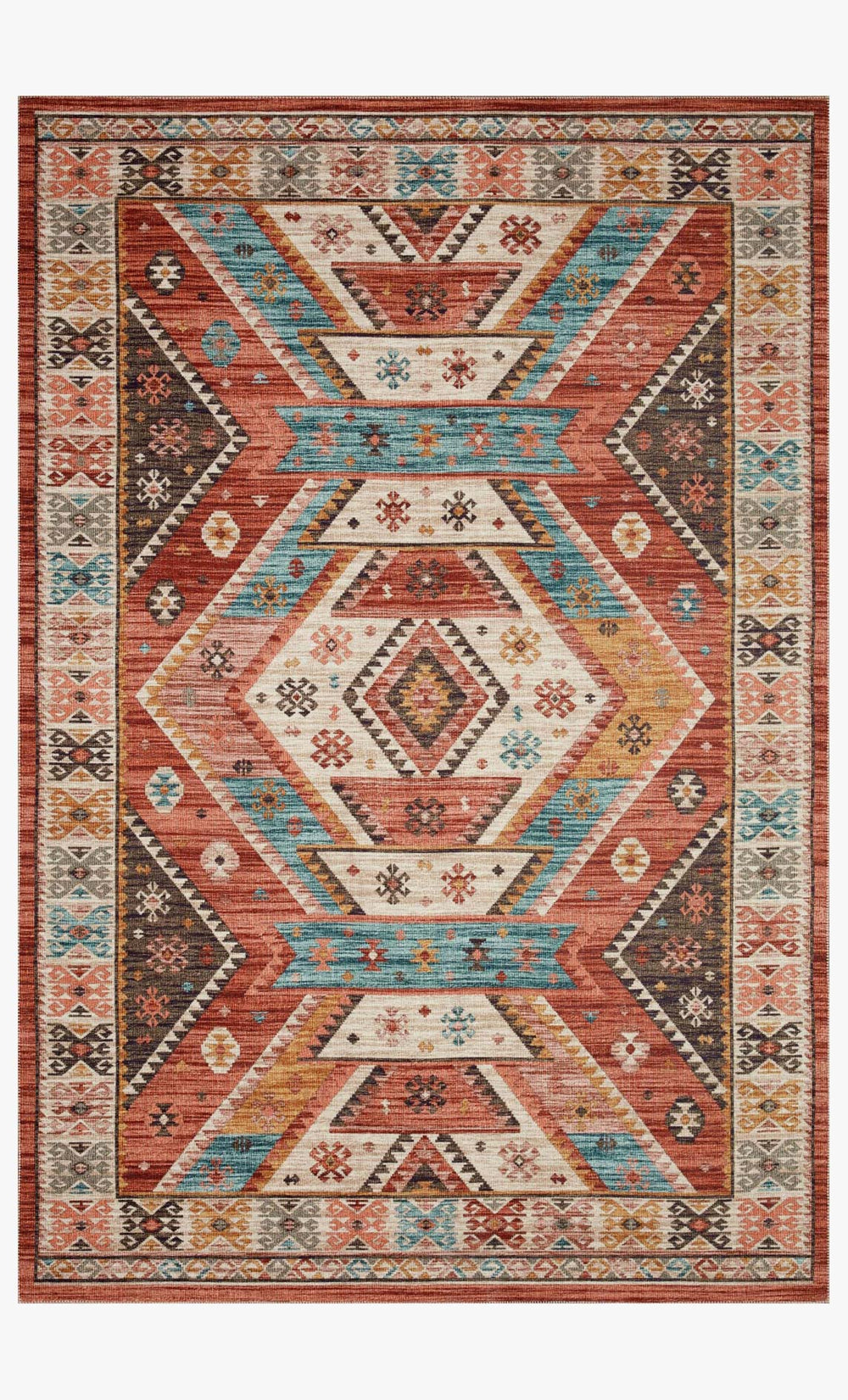 Loloi Zion Zio-05 Red / Multi area rug